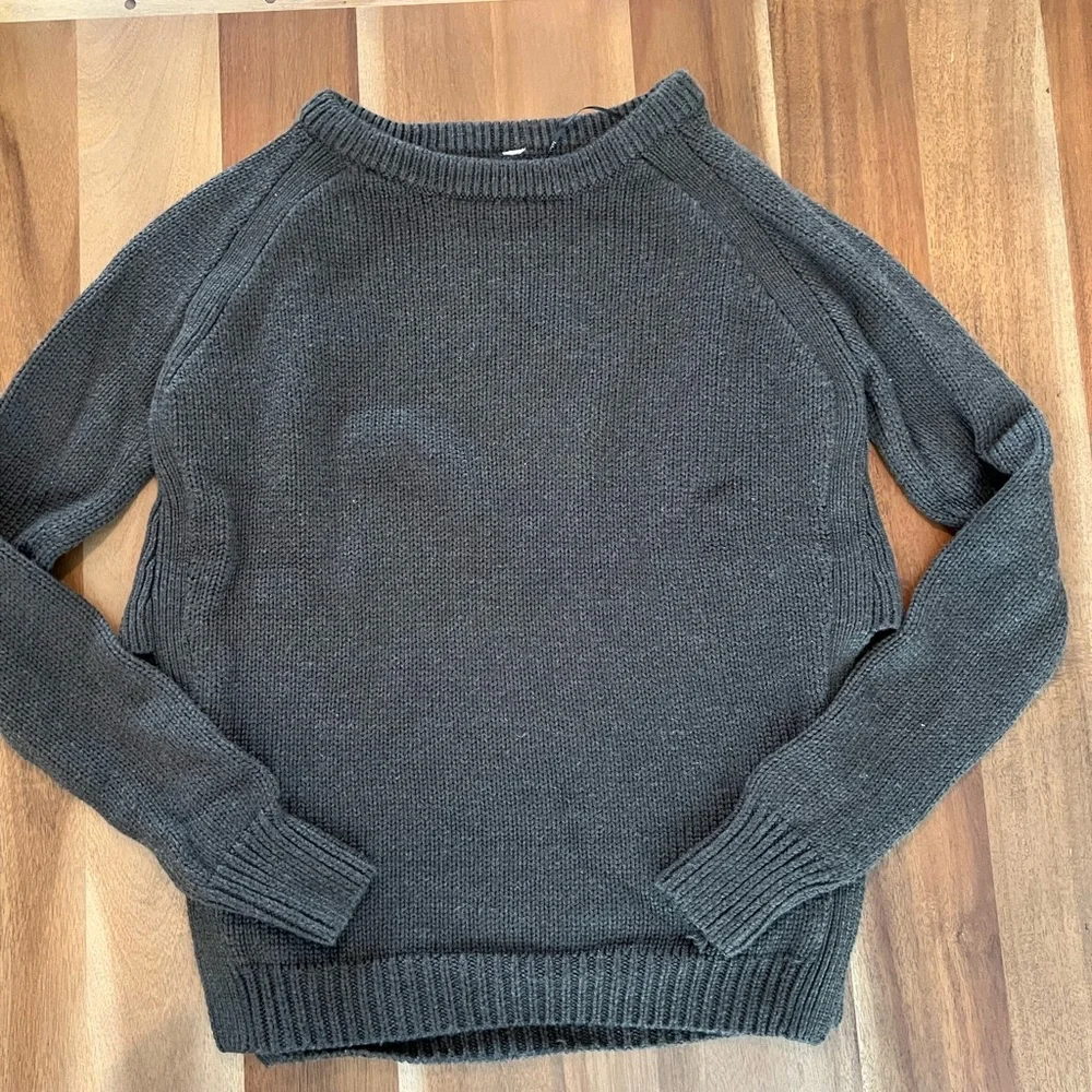 lululemon athletica Dark Charcoal Crew Neck Sweater